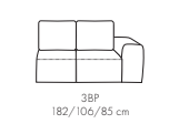 Element 3 BP TOMINO 182 cm Moduł Budujący Narożnik